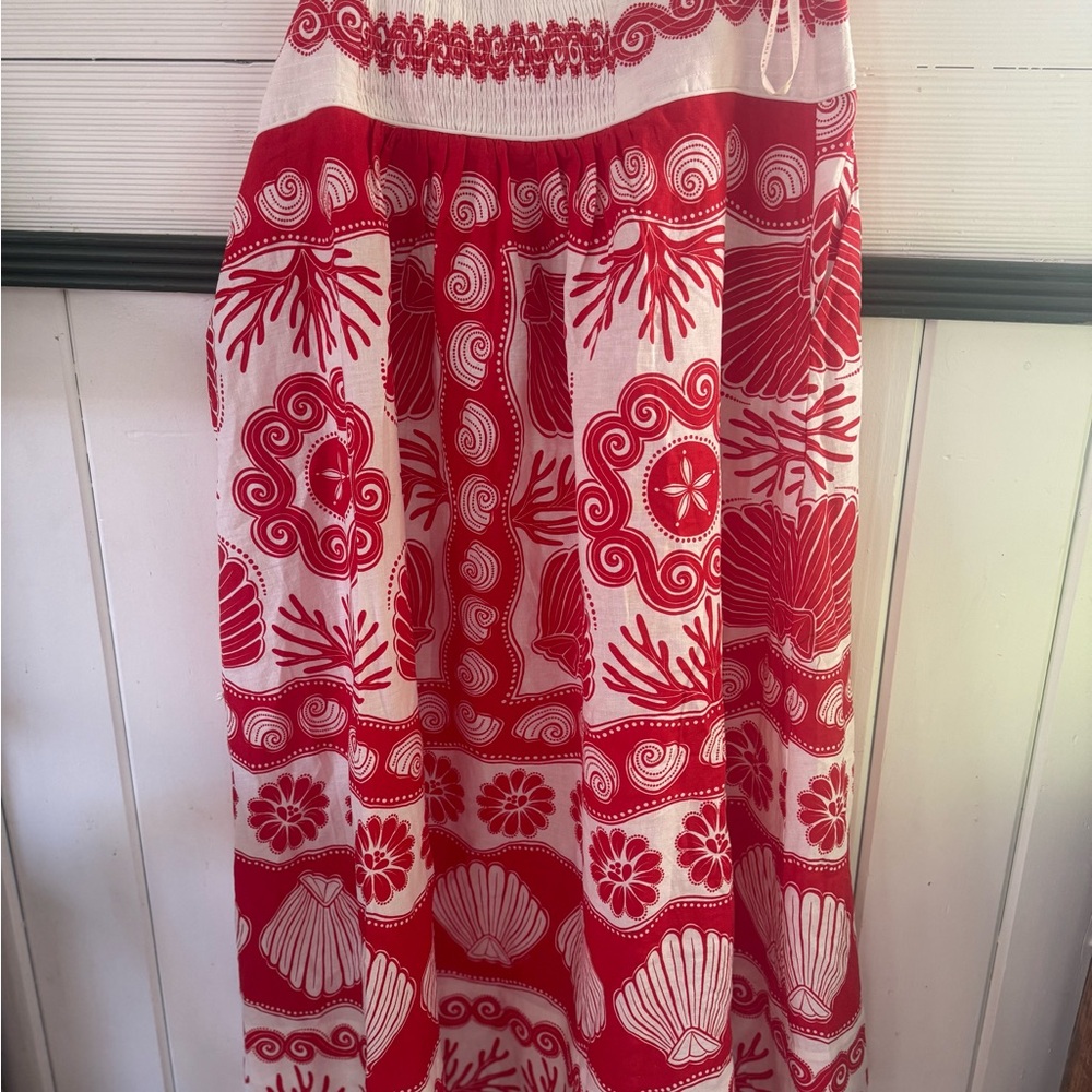 Farm Rio red white Ainika shell skirt, XL, BNWT - Picture 8 of 12